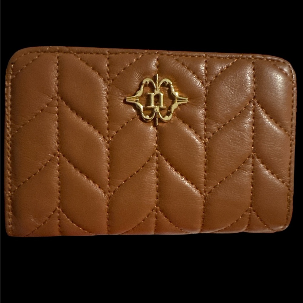 Nanette Lepore Terri Quilted Nutshell Bifold Wallet NWOT